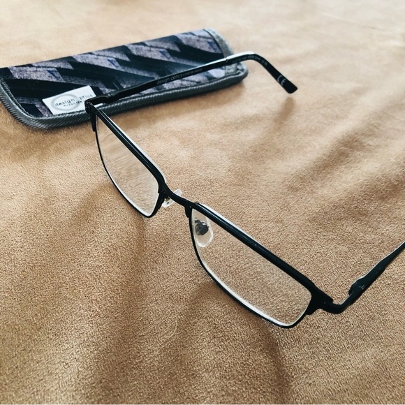 💜 Foster Grant Design Optics +2.50 Reading Glasses Black 54 16 145 with Case - Picture 3 of 11